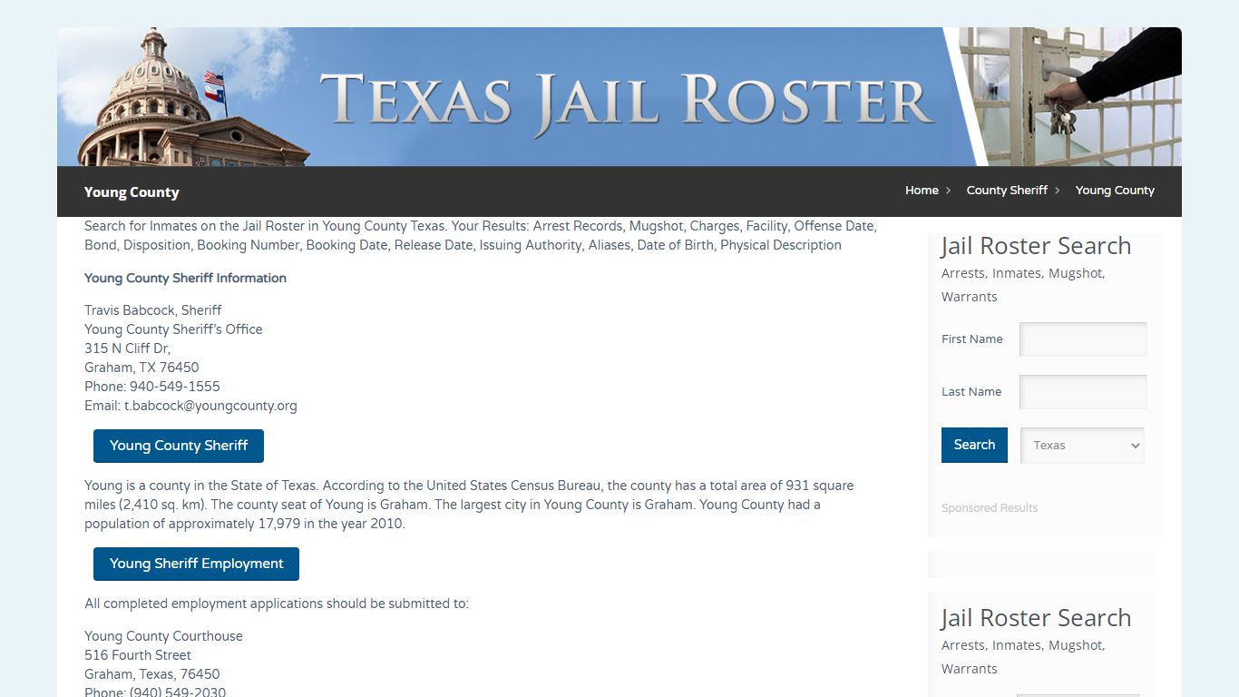Young County | Jail Roster Search